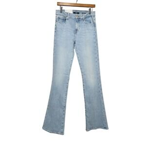 7 For All Mankind Earthkind Classic Bootcut Jeans Light Wash Italian Denim 29
